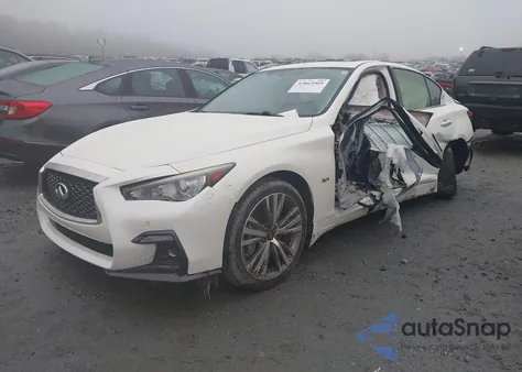 2019 Infiniti Q50 3.0T Sport из США, поврежденный, VIN JN1EV7AP2KM510800